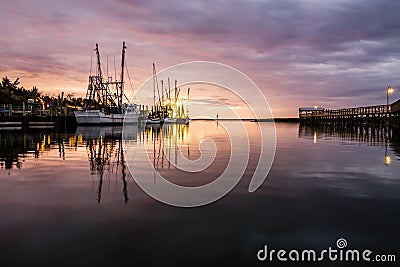 Fishing Boats at Shem Creek Stock Photo