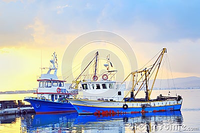 Fishing boats Stock Photo