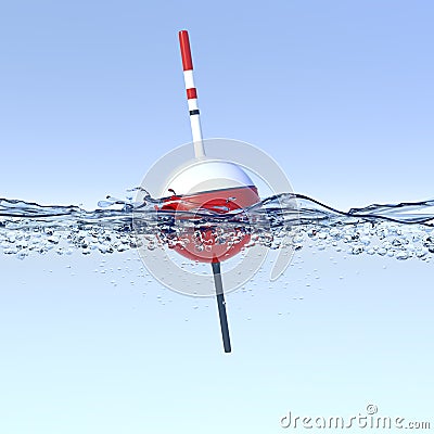 Fishing bobber Stock Photo