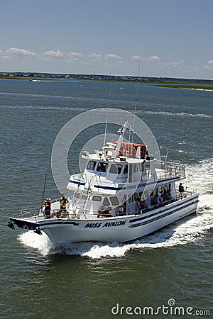 Fishing Charter in Avalon, New Jersey Editorial Stock Photo