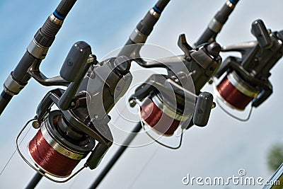 Fishing equipment Stock Photo