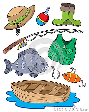 Fishing equipment Vector Illustration