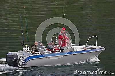 Fishing Family Stock Photo