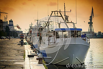 Fishing Fleet Stock Photo