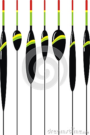 fishing floats Vector Illustration