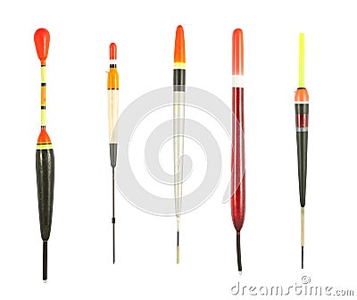 Fishing floats collection Stock Photo