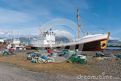 Fishing Hofn Stock Photo