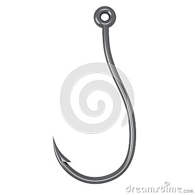 Fishing hook, 3d Stock Photo