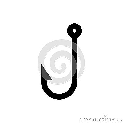 Fishing hook icon. Vector Vector Illustration