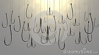 Fishing Hooks Stock Photo