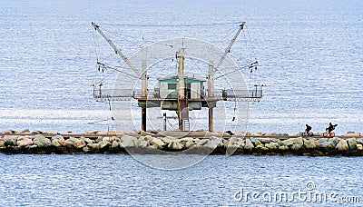 Fishing House in Ravenna Stock Photo