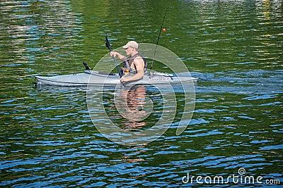 Fishing Kayak Editorial Stock Photo
