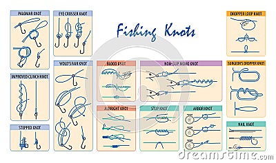 Fishing Knots Stock Photo