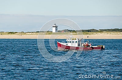 Fishing Long Point Stock Photo