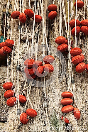 Fishing net in camogli Stock Photo