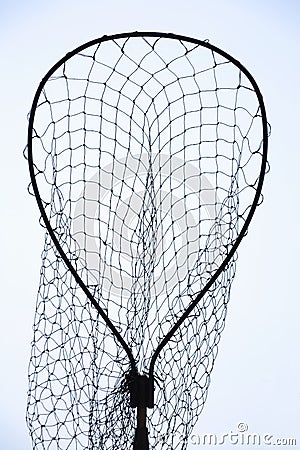 Fishing net silhouette Stock Photo