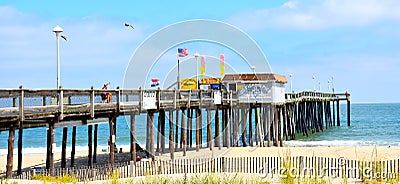 Fishing pier at Ocean City, Maryland, USA Editorial Stock Photo