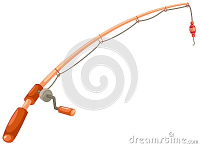 Fishing rod Vector Illustration