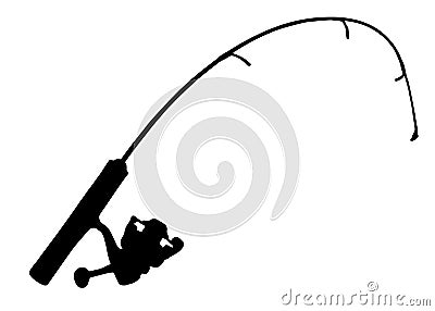 Fishing rod for fishing Vector Illustration