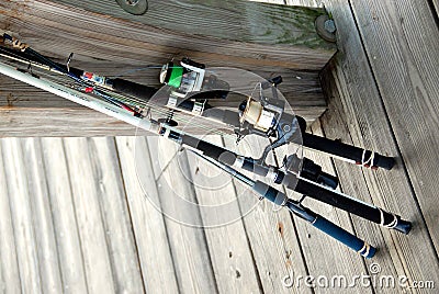 Fishing Rods Stock Photo