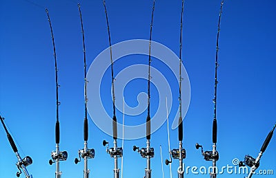 Fishing Rods Stock Photo