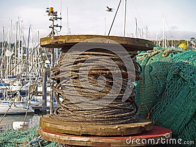 Fishing rope Stock Photo