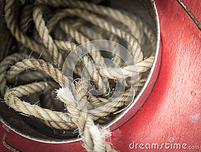 Fishing Rope Stock Photo