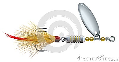 Fishing Spinner Vector Illustration