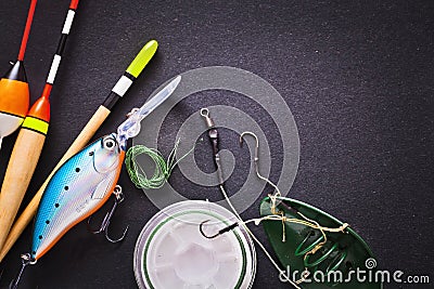 Fishing tackle Stock Photo