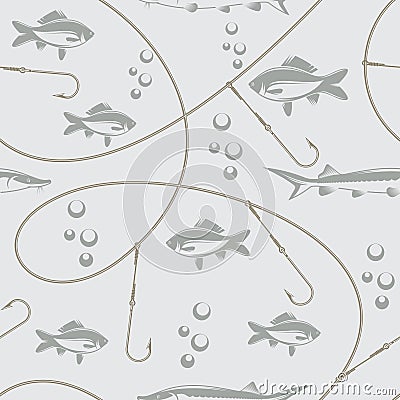 Fishing vector pattern Vector Illustration