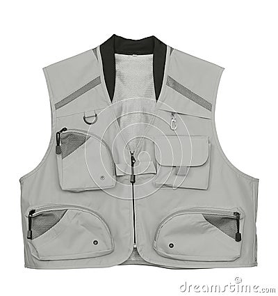 Fishing vest Stock Photo