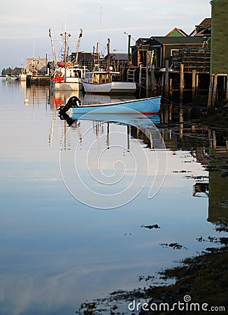 Fishing Village Stock Photo