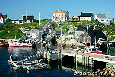 Fishing Village Stock Photo