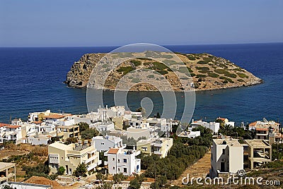 Fishing village in Crete Stock Photo