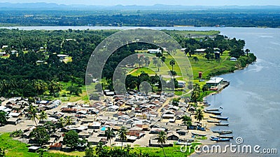 Fishing village in Monrovia of Liberia Stock Photo