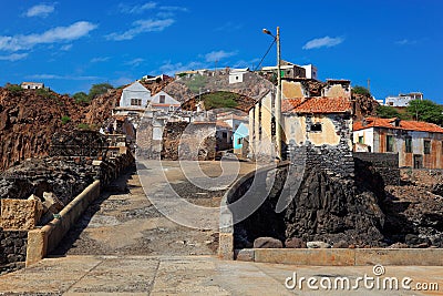 Fishing village Preguica, Sao Nicolau island, Cape Verde Stock Photo
