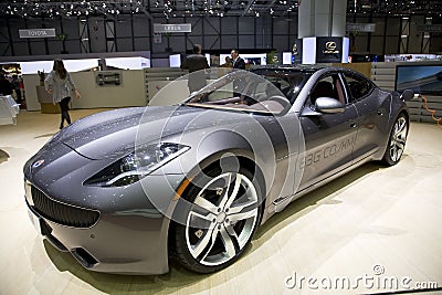 Fisker Karma Plug-in Hybrid Editorial Stock Photo