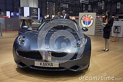 Fisker Karma Plug-in Hybrid Editorial Stock Photo