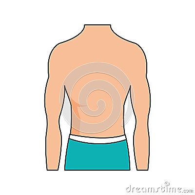 fit body icon image Cartoon Illustration