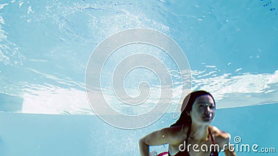 SAYKA fit brunette bikini diving swimming pool her holidays 43412919