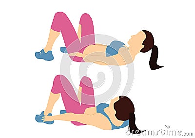 Fitness abs exercise motivation for your better workout Stock Photo