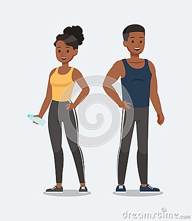 Fitness character vector design no4 Vector Illustration