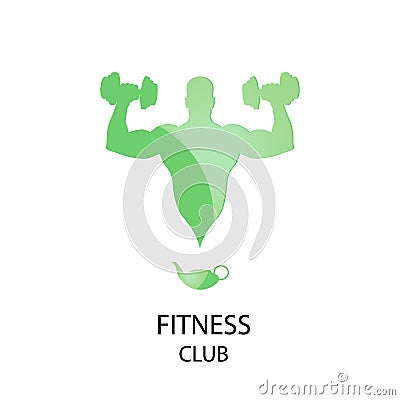 Fitness club icon Vector Illustration