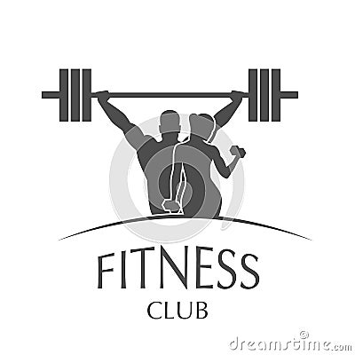 Fitness club icon Vector Illustration