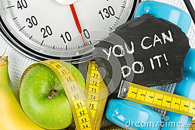 Fitness diet motivation concept Stock Photo