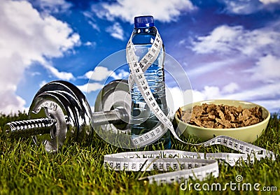 Fitness, gym, healthly lifestyle Stock Photo