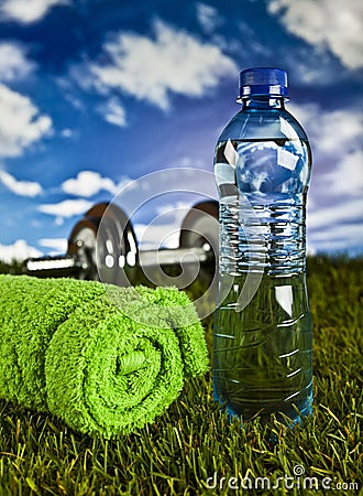 Fitness, gym, healthly lifestyle Stock Photo