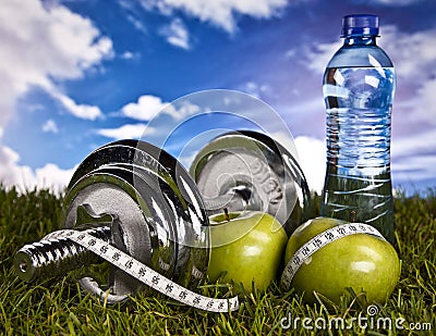 Fitness, gym, healthly lifestyle Stock Photo