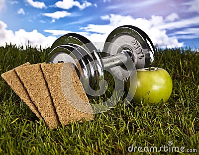 Fitness, gym, healthly lifestyle Stock Photo