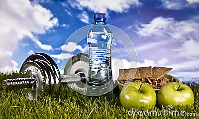 Fitness, gym, healthly lifestyle Stock Photo